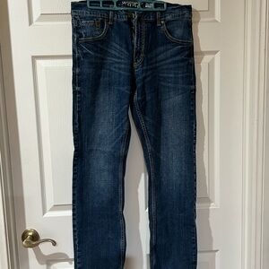 Wrangler RETRO Men's Dark Blue Straight Jeans